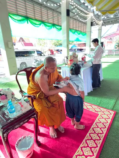 พิธีเจริญพระพุทธมนต์และมอบเครื่องอุปโภคบริโภคแก่ชุมชนวัดจุฬามณี ๘ กันยายน ๒๕๖๙ — มอบเครื่องอุปโภคบริโภคแก่ชาวชุมชน ณ วัดจุฬามณี (ภาพที่ 65)