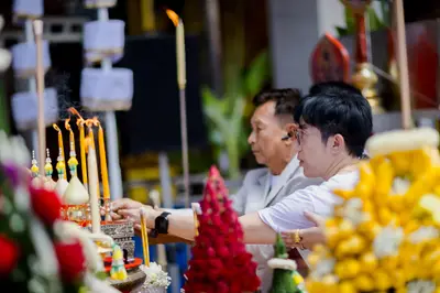 พิธีเททองหล่อระฆังสำริด ๔ เทพ วัดจุฬามณี ๕ กันยายน ๒๕๖๙