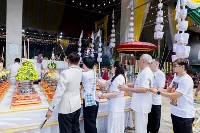 พิธีเททองหล่อระฆังสำริด ๔ เทพ วัดจุฬามณี ๕ กันยายน ๒๕๖๙