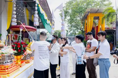 พิธีเททองหล่อระฆังสำริด ๔ เทพ วัดจุฬามณี ๕ กันยายน ๒๕๖๙
