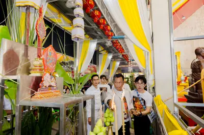 พิธีเททองหล่อระฆังสำริด ๔ เทพ วัดจุฬามณี ๕ กันยายน ๒๕๖๙