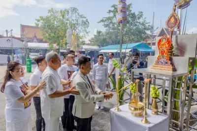 พิธีเททองหล่อระฆังสำริด ๔ เทพ วัดจุฬามณี ๕ กันยายน ๒๕๖๙
