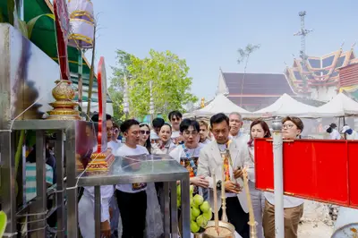 พิธีเททองหล่อระฆังสำริด ๔ เทพ วัดจุฬามณี ๕ กันยายน ๒๕๖๙