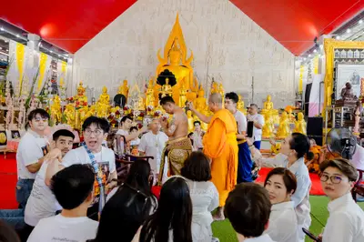 พิธีเททองหล่อระฆังสำริด ๔ เทพ วัดจุฬามณี ๕ กันยายน ๒๕๖๙