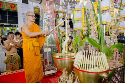 พิธีเททองหล่อระฆังสำริด ๔ เทพ วัดจุฬามณี ๕ กันยายน ๒๕๖๙