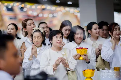 พิธีเททองหล่อระฆังสำริด ๔ เทพ วัดจุฬามณี ๕ กันยายน ๒๕๖๙
