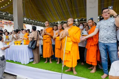 พิธีเททองหล่อระฆังสำริด ๔ เทพ วัดจุฬามณี ๕ กันยายน ๒๕๖๙