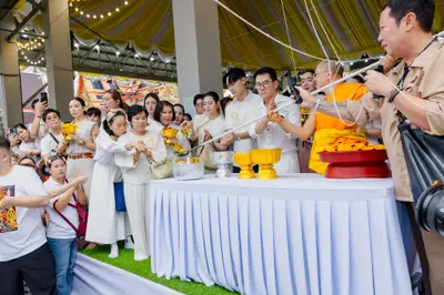 พิธีเททองหล่อระฆังสำริด ๔ เทพ วัดจุฬามณี ๕ กันยายน ๒๕๖๙