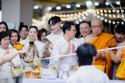 พิธีเททองหล่อระฆังสำริด ๔ เทพ วัดจุฬามณี ๕ กันยายน ๒๕๖๙
