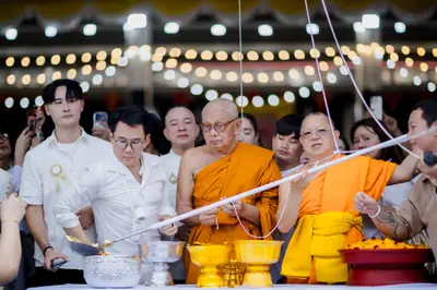 พิธีเททองหล่อระฆังสำริด ๔ เทพ วัดจุฬามณี ๕ กันยายน ๒๕๖๙
