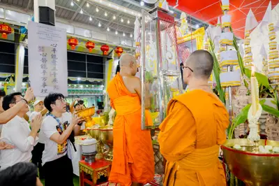 พิธีเททองหล่อระฆังสำริด ๔ เทพ วัดจุฬามณี ๕ กันยายน ๒๕๖๙