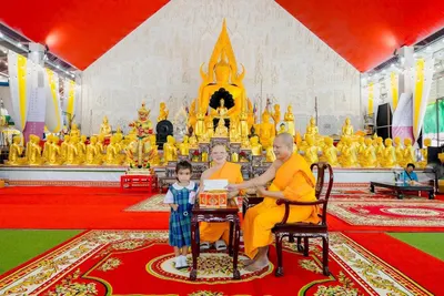 พิธีมอบทุนการศึกษาสงเคราะห์นักเรียน ๑๐๐ ทุน และถุงยังชีพ ๕๐ ถุง ณ ศาลาพระพุทธชินราช วัดจุฬามณี ๓๐ กันยายน ๒๕๖๙