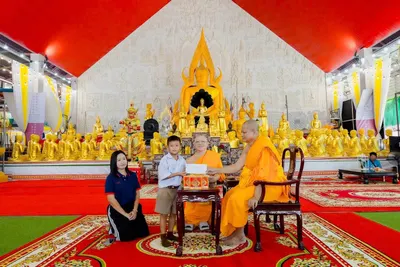 พิธีมอบทุนการศึกษาสงเคราะห์นักเรียน ๑๐๐ ทุน และถุงยังชีพ ๕๐ ถุง ณ ศาลาพระพุทธชินราช วัดจุฬามณี ๓๐ กันยายน ๒๕๖๙