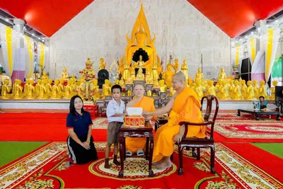 พิธีมอบทุนการศึกษาสงเคราะห์นักเรียน ๑๐๐ ทุน และถุงยังชีพ ๕๐ ถุง ณ ศาลาพระพุทธชินราช วัดจุฬามณี ๓๐ กันยายน ๒๕๖๙