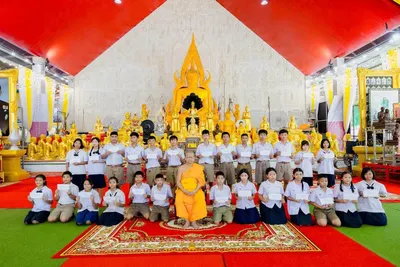 พิธีมอบทุนการศึกษาสงเคราะห์นักเรียน ๑๐๐ ทุน และถุงยังชีพ ๕๐ ถุง ณ ศาลาพระพุทธชินราช วัดจุฬามณี ๓๐ กันยายน ๒๕๖๙