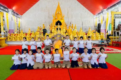 พิธีมอบทุนการศึกษาสงเคราะห์นักเรียน ๑๐๐ ทุน และถุงยังชีพ ๕๐ ถุง ณ ศาลาพระพุทธชินราช วัดจุฬามณี ๓๐ กันยายน ๒๕๖๙