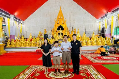 พิธีมอบทุนการศึกษาสงเคราะห์นักเรียน ๑๐๐ ทุน และถุงยังชีพ ๕๐ ถุง ณ ศาลาพระพุทธชินราช วัดจุฬามณี ๓๐ กันยายน ๒๕๖๙