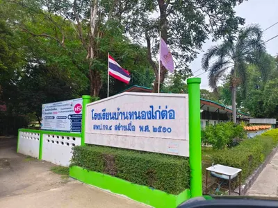ป้ายโรงเรียนบ้านหนองไก่ต่อ สพป.กจ.๔
