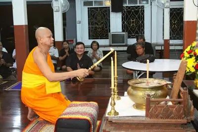 ประมวลภาพการสวดพระอภิธรรมพระบรมศพ พระบาทสมเด็จพระเจ้าอยู่หัวในพระบรมโกศ ณ วัดจุฬามณี ปี ๒๕๕๙