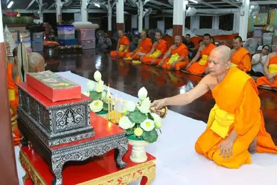 ประมวลภาพการสวดพระอภิธรรมพระบรมศพ พระบาทสมเด็จพระเจ้าอยู่หัวในพระบรมโกศ ณ วัดจุฬามณี ปี ๒๕๕๙