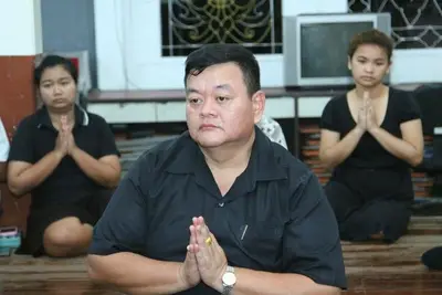ประมวลภาพการสวดพระอภิธรรมพระบรมศพ พระบาทสมเด็จพระเจ้าอยู่หัวในพระบรมโกศ ณ วัดจุฬามณี ปี ๒๕๕๙