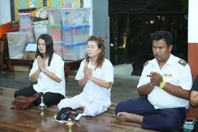 ประมวลภาพการสวดพระอภิธรรมพระบรมศพ พระบาทสมเด็จพระเจ้าอยู่หัวในพระบรมโกศ ณ วัดจุฬามณี ปี ๒๕๕๙